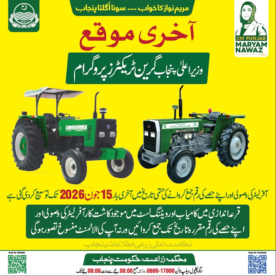 CM Punjab Green Tractor Scheme