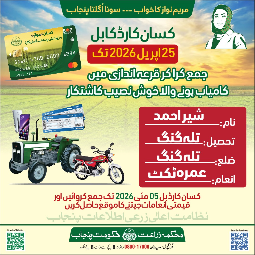 CM Punjab Kisaan Card