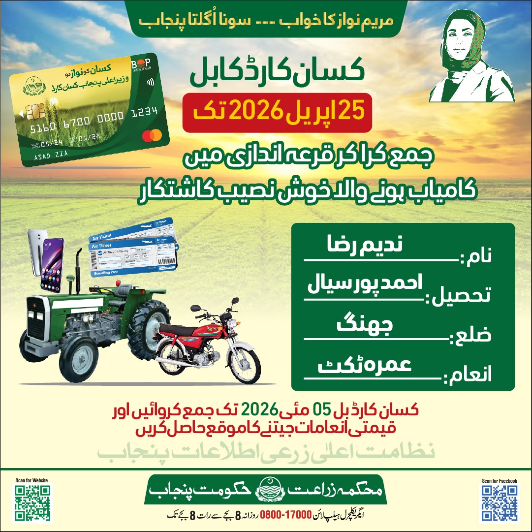 CM Punjab Kisaan Card